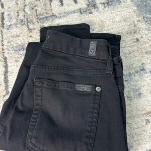 For all 7 mankind jeans Women's Black Jeans ancle skinny low rise